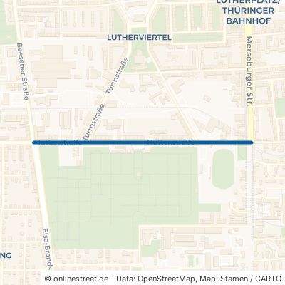 Huttenstraße 06110 Halle (Saale) Lutherplatz Stadtbezirk Süd