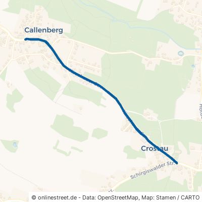 Kirschauer Straße Crostau Callenberg 