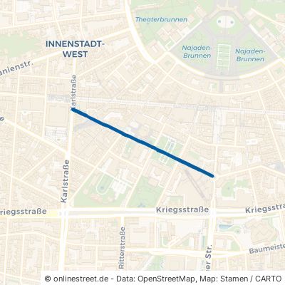 Erbprinzenstraße Karlsruhe Innenstadt-West 