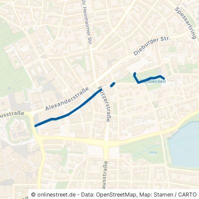 Erich-Ollenhauer-Promenade Darmstadt Mathildenhöhe 