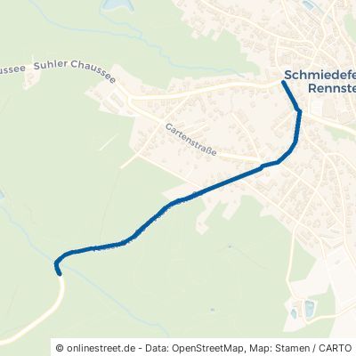 Vesser Straße Suhl Schmiedefeld 