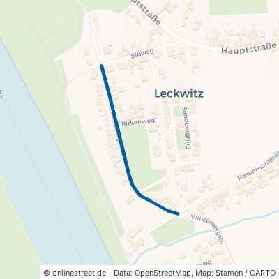 Sandbergstraße Nünchritz Leckwitz 