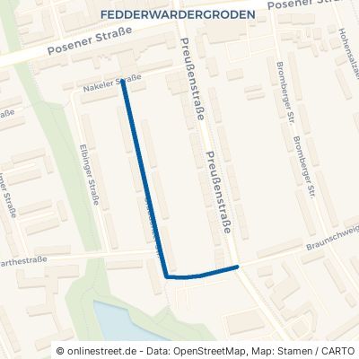 Graudenzer Straße Wilhelmshaven Fedderwardergroden 