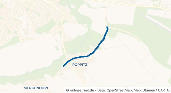 Moritzer Straße Riesa Poppitz 