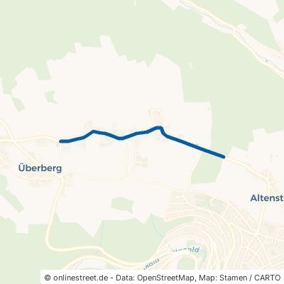 Dreiweilerstraße Altensteig Überberg 