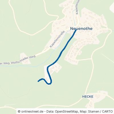 Mühlhofer Weg Bergneustadt Neuenothe 