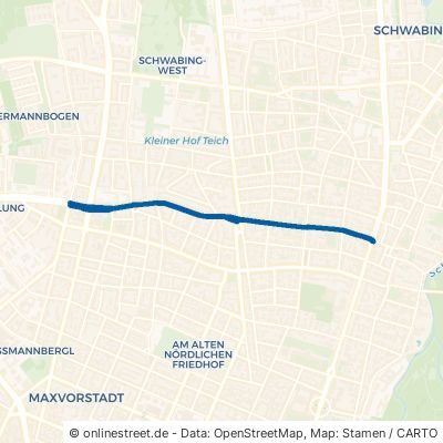 Hohenzollernstraße München Schwabing-West 