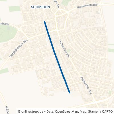 Wirtembergstraße Fellbach Schmiden 