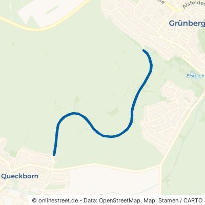 Alter Bahndamm Grünberg Queckborn 