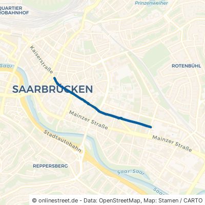 Großherzog-Friedrich-Straße Saarbrücken St Johann 