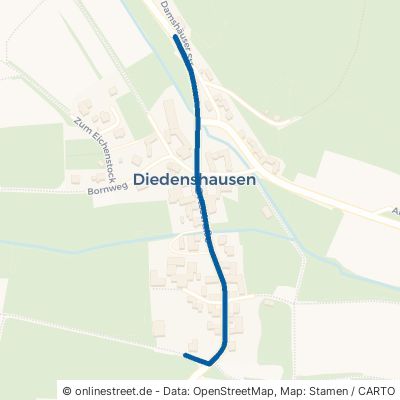 Ortsstraße Gladenbach Diedenshausen 