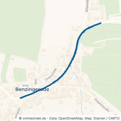 Blankenburger Straße Landkreis Wernigerode Benzingerode 