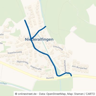 Hürnheimer Straße Hüttlingen Niederalfingen 
