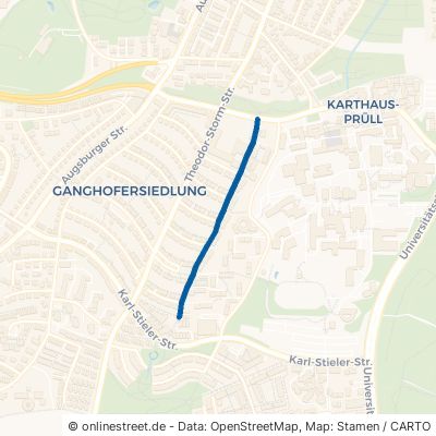 Adalbert-Stifter-Straße Regensburg Kumpfmühl-Ziegetsdorf-Neuprüll 