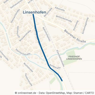 Neuffener Straße Frickenhausen Linsenhofen 