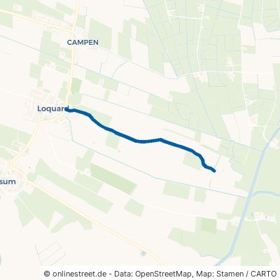 Tünternweg Krummhörn Loquard 