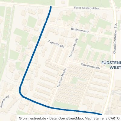 Appenzeller Straße München Thalk.Obersendl.-Forsten-Fürstenr.-Solln 