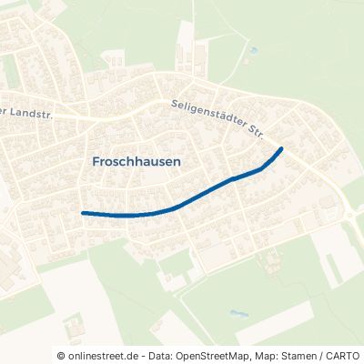 Friedensstraße Seligenstadt Froschhausen 