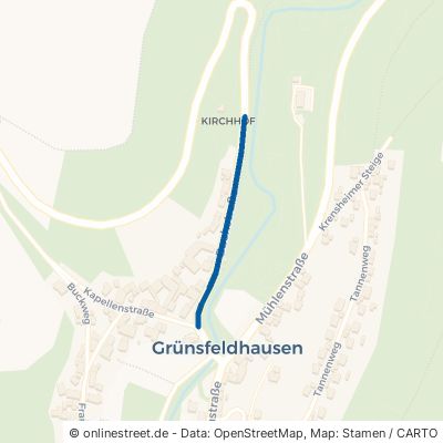 Bachstraße Grünsfeld Grünsfeld-Hausen 
