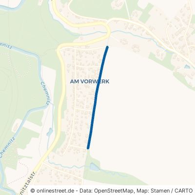 Feldweg Lichtenau Auerswalde 