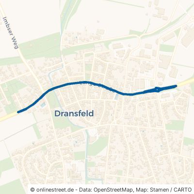 Lange Straße Dransfeld Ellershausen 