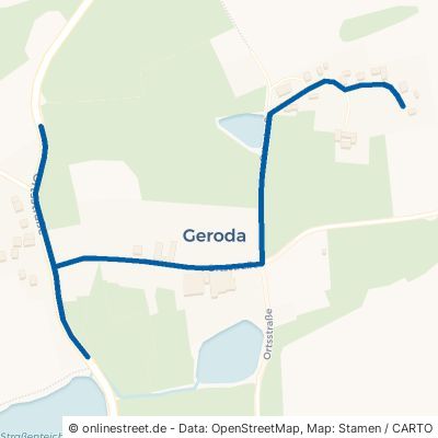 Ortsstraße Geroda Tömmelsdorf 