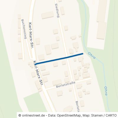 Neue Straße Luisenthal Wölfis 