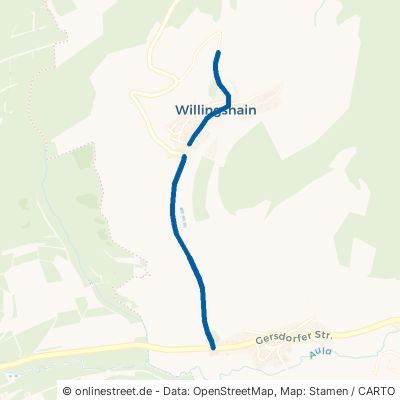 Willingshainer Straße Kirchheim Willingshain 