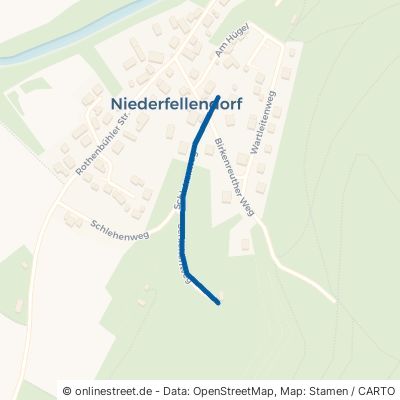 Schlehenweg Wiesenttal Niederfellendorf 