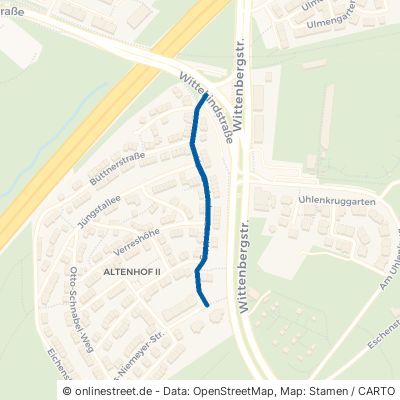 Von-Bodenhausen-Weg Essen Stadtwald 