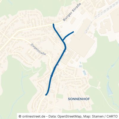 Bliedinghauser Straße Remscheid Süd 