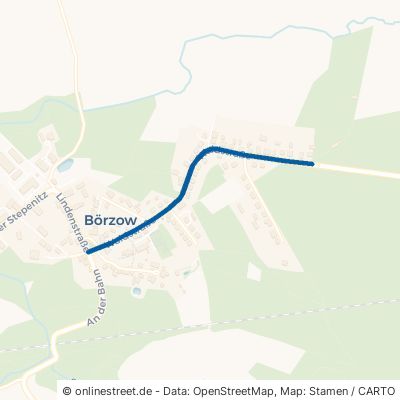 Waldstraße Stepenitztal Börzow 