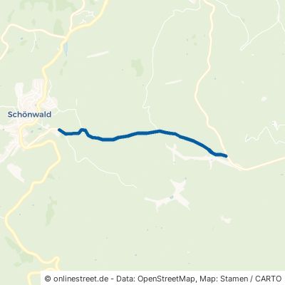 Kirnacher Straße Schönwald im Schwarzwald 