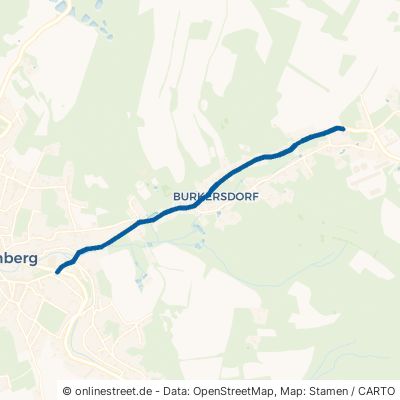 Schneeberger Straße Kirchberg Burkersdorf 