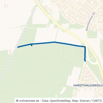 Kohlwaldweg Oftersheim 