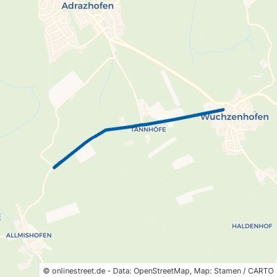 Allmishofer Straße Leutkirch im Allgäu Wuchzenhofen 