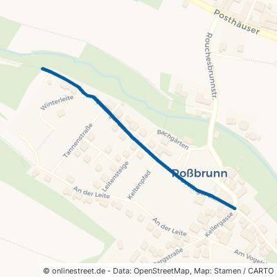 Uettinger Straße Waldbüttelbrunn Roßbrunn 