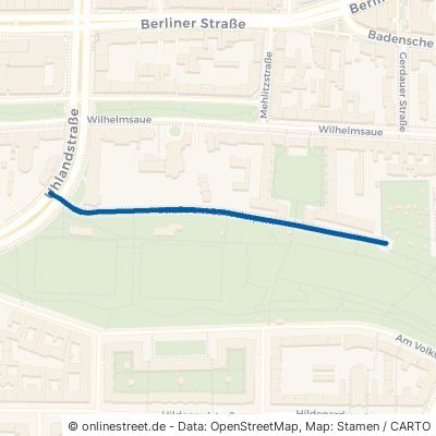 Straße am Schoelerpark Berlin Wilmersdorf 