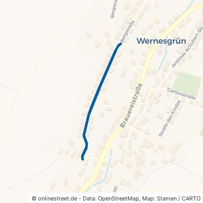Neue Straße Steinberg Wernesgrün 