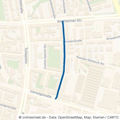 Berckmüllerstraße Karlsruhe Oststadt 