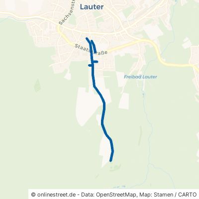 Antonsthaler Straße Lauter-Bernsbach Lauter 