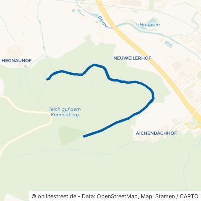 Konnenbergweg Plüderhausen Aichenbachof 