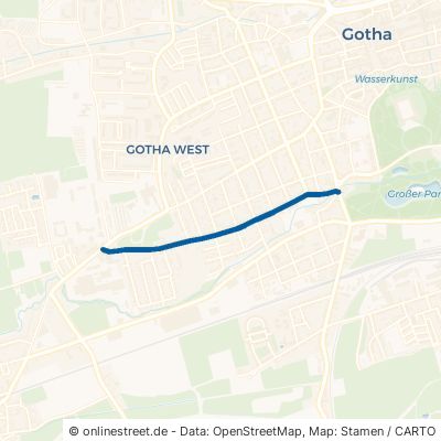 Reinhardsbrunner Straße Gotha 