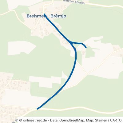 Sorbische Straße Großdubrau Brehmen 
