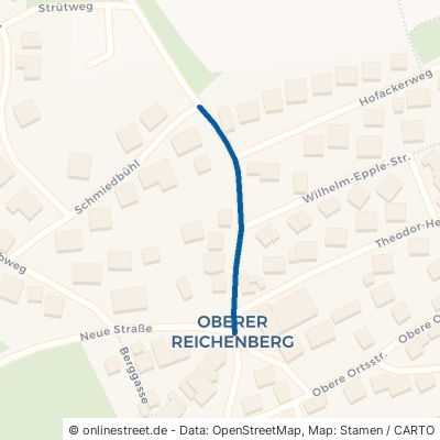 Schiffrainer Straße Oppenweiler Reichenberg 