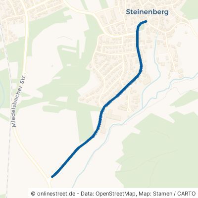 Schorndorfer Straße Rudersberg Steinenberg 