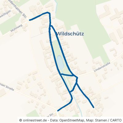 Dorfstraße Mockrehna Wildschütz 
