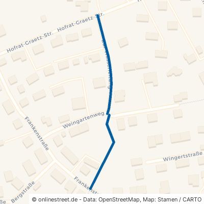 Zur Wasserleitung Schweinfurt Nordöstlicher Stadtteil 