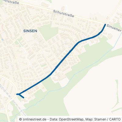 Obersinsener Straße Marl Sinsen-Lenkerbeck 