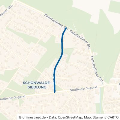 Burgunderweg Schönwalde-Glien Schönwalde-Siedlung 